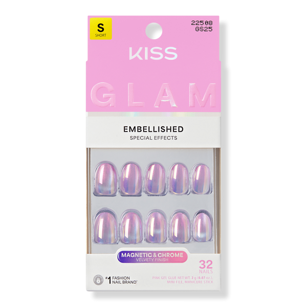 Kiss GLAM Embellished Press On Nails #1
