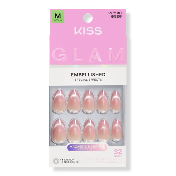Kiss GLAM Embellished Press On Nails #1