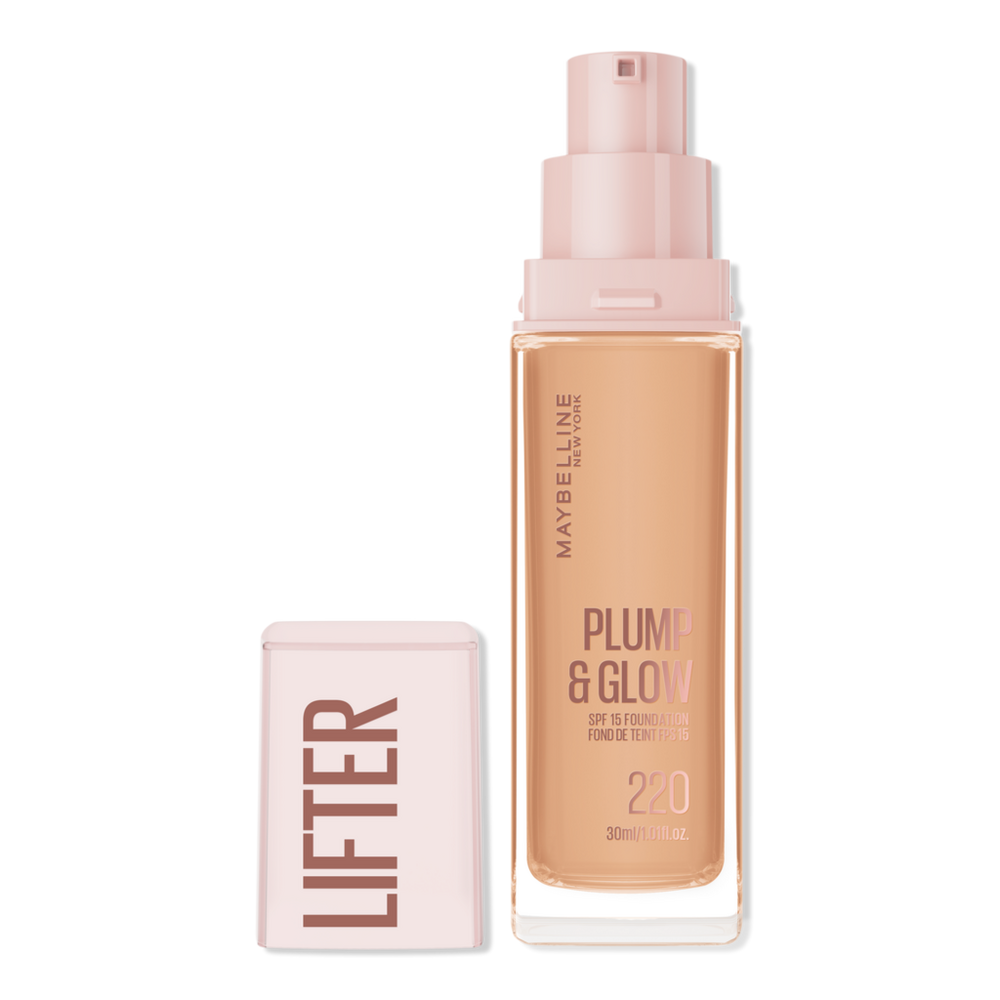 Maybelline Lifter Plump & Glow Foundation Hyaluronic Acid - 220 In Blue