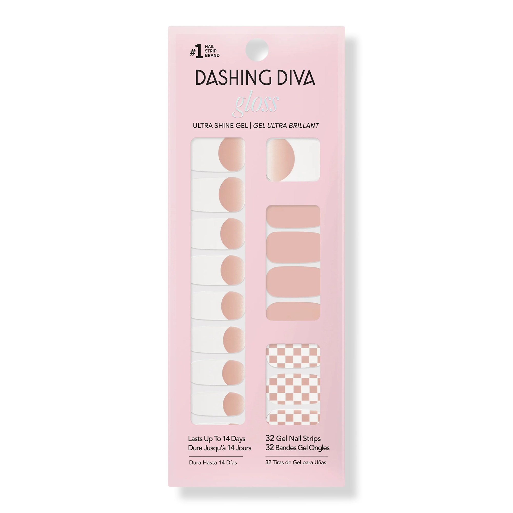 Dashing Diva GLOSS, Gel Nail Polish Strips, Check, Please #1