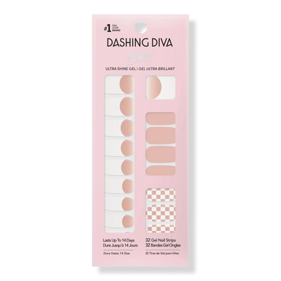 Dashing Diva GLOSS, Gel Nail Polish Strips, Check, Please