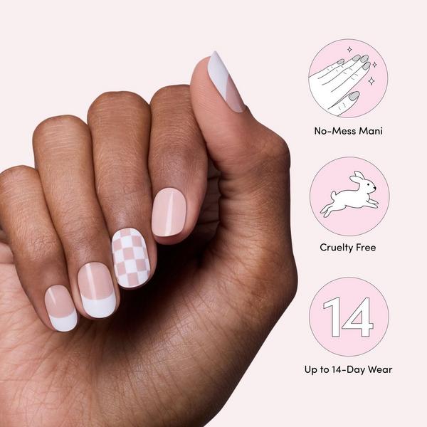 Dashing Diva GLOSS, Gel Nail Polish Strips, Check, Please #4