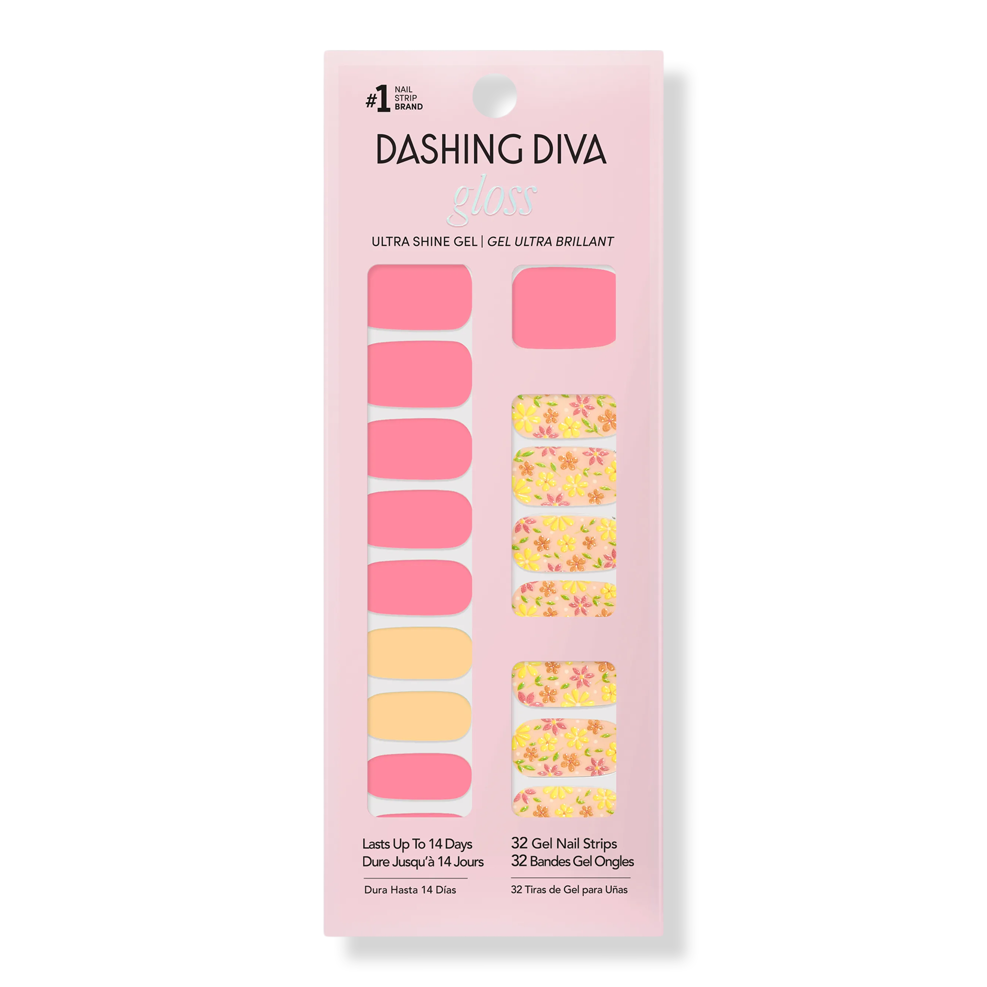 Dashing Diva GLOSS, Gel Nail Polish Strips, Busy Bee #1