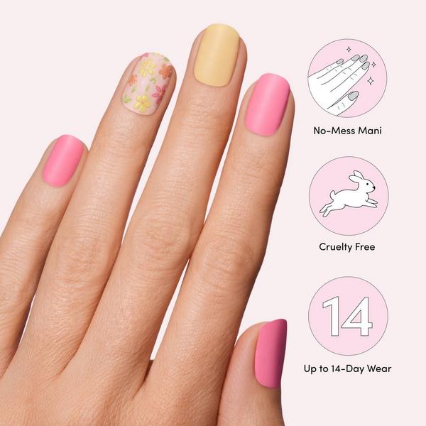 Dashing Diva GLOSS, Gel Nail Polish Strips, Busy Bee #4