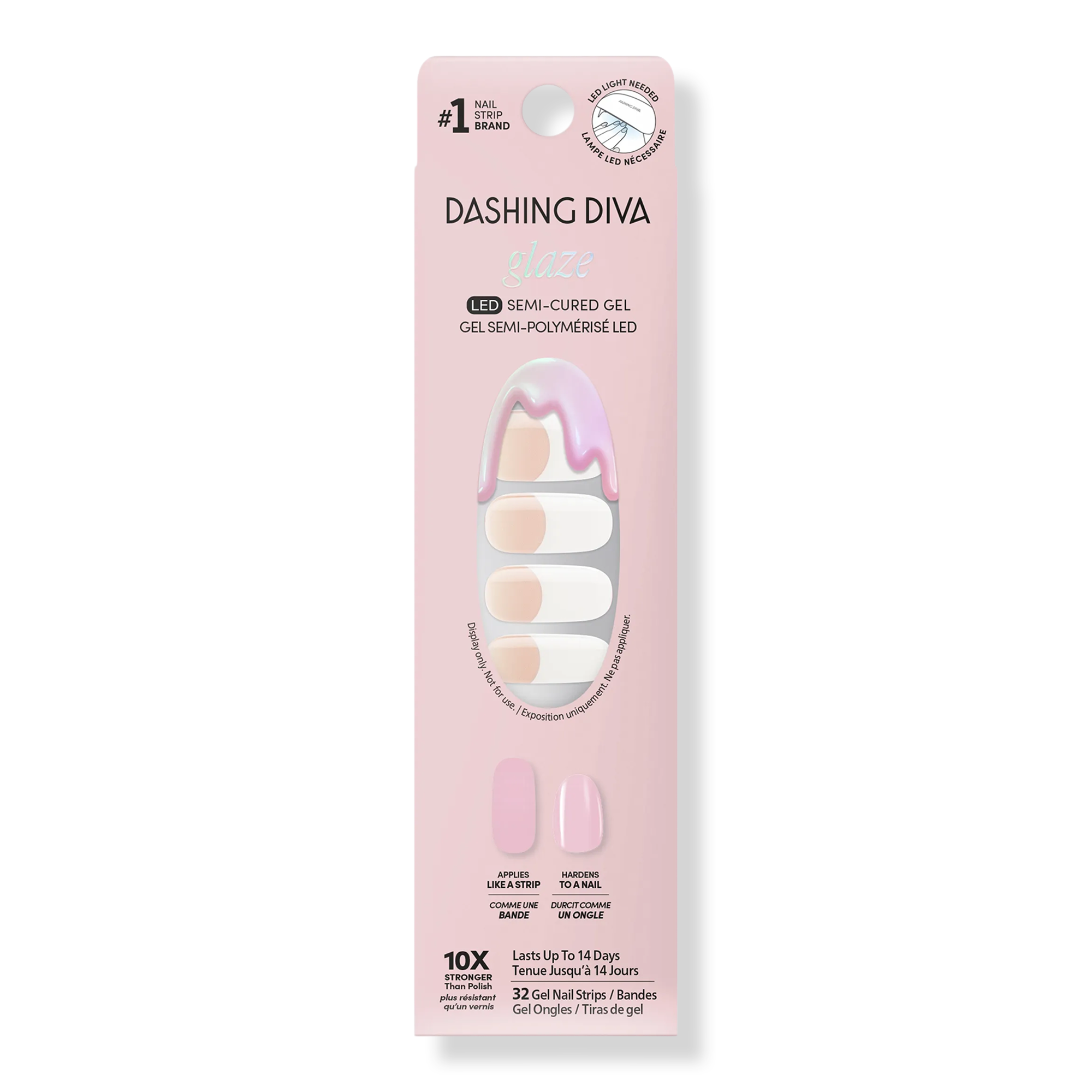 Dashing Diva GLAZE DESIGN, Semi-Cured Gel Nail Polish Stickers #1