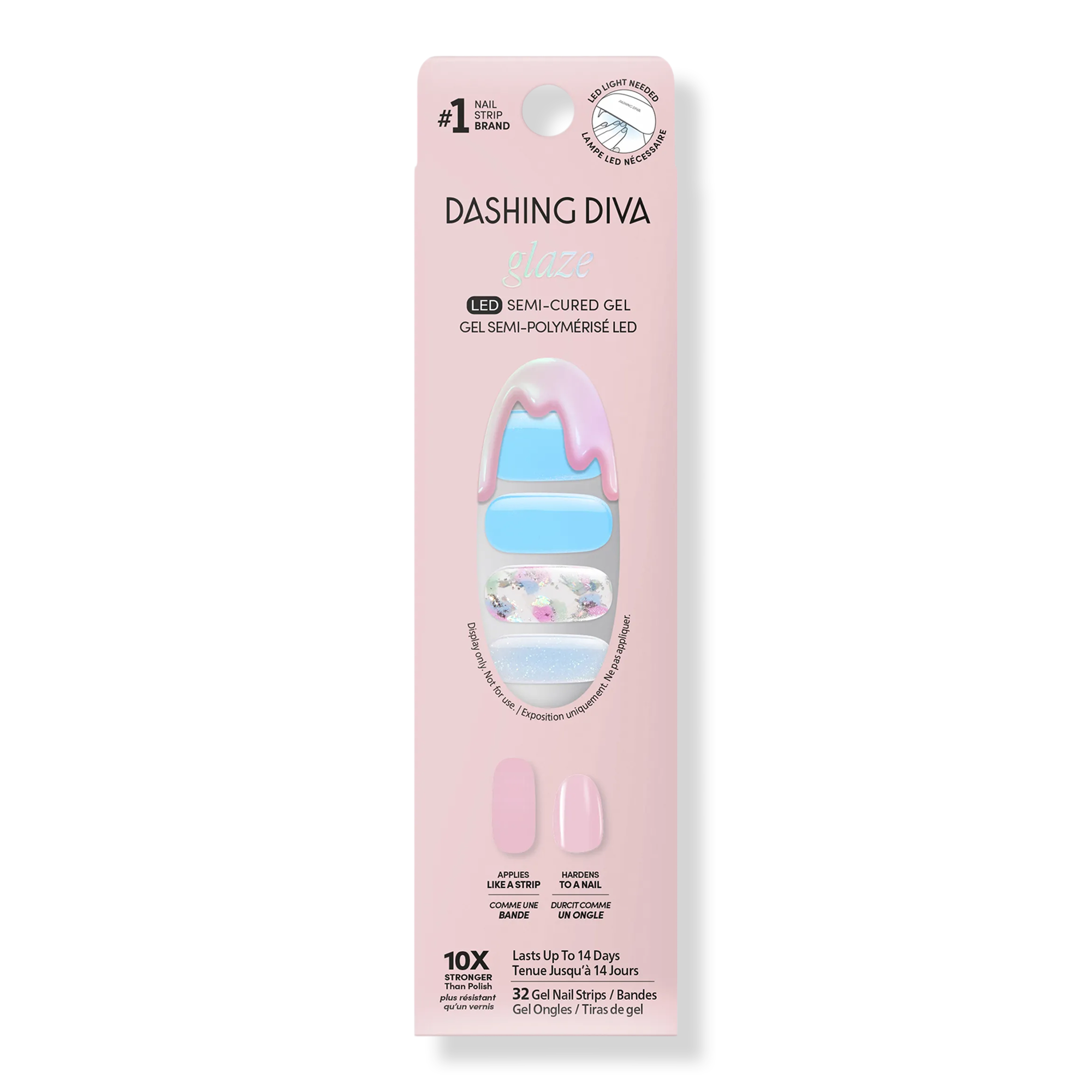 Dashing Diva GLAZE DESIGN, Semi-Cured Gel Nail Polish Stickers #1