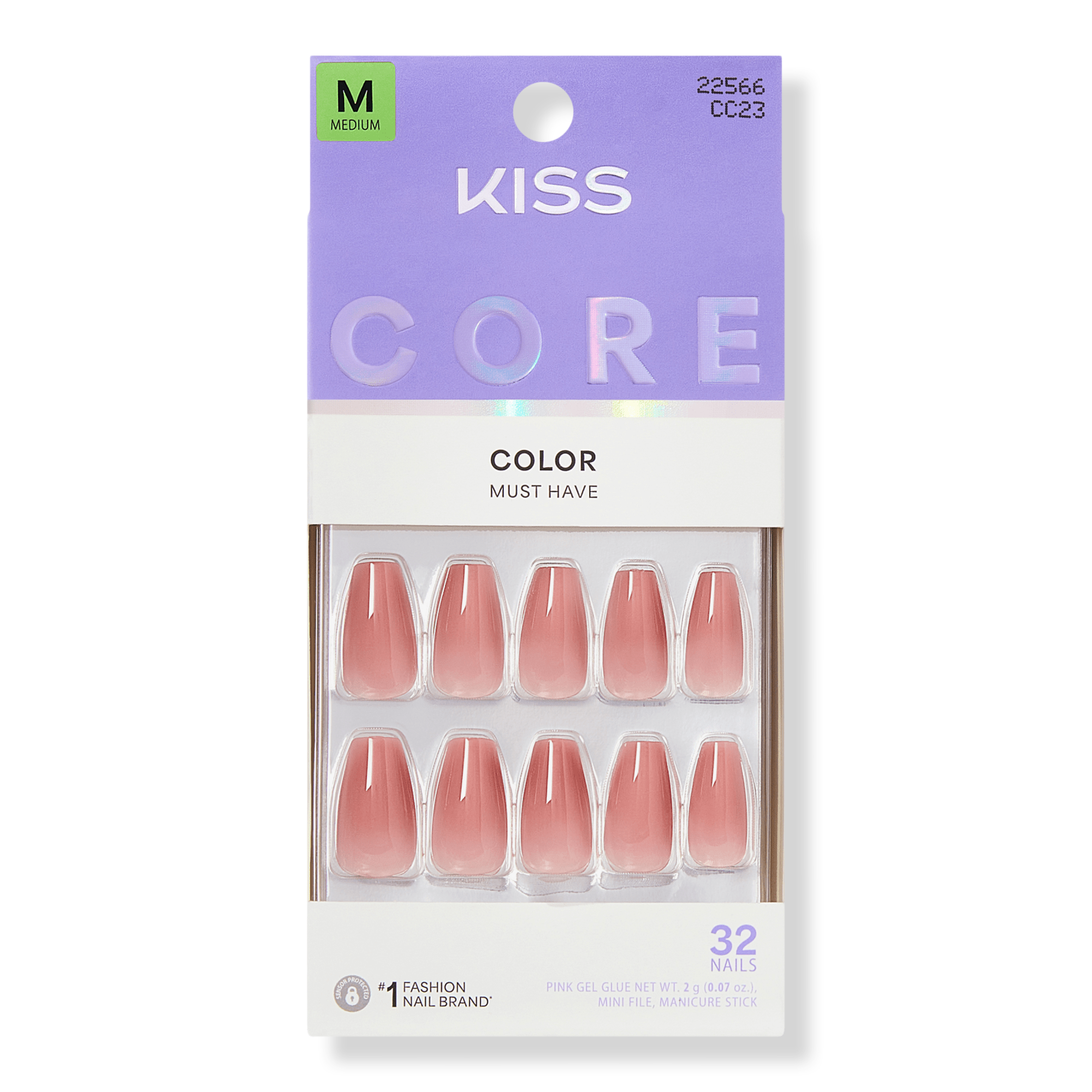 Kiss CORE Color Press On Nails #1