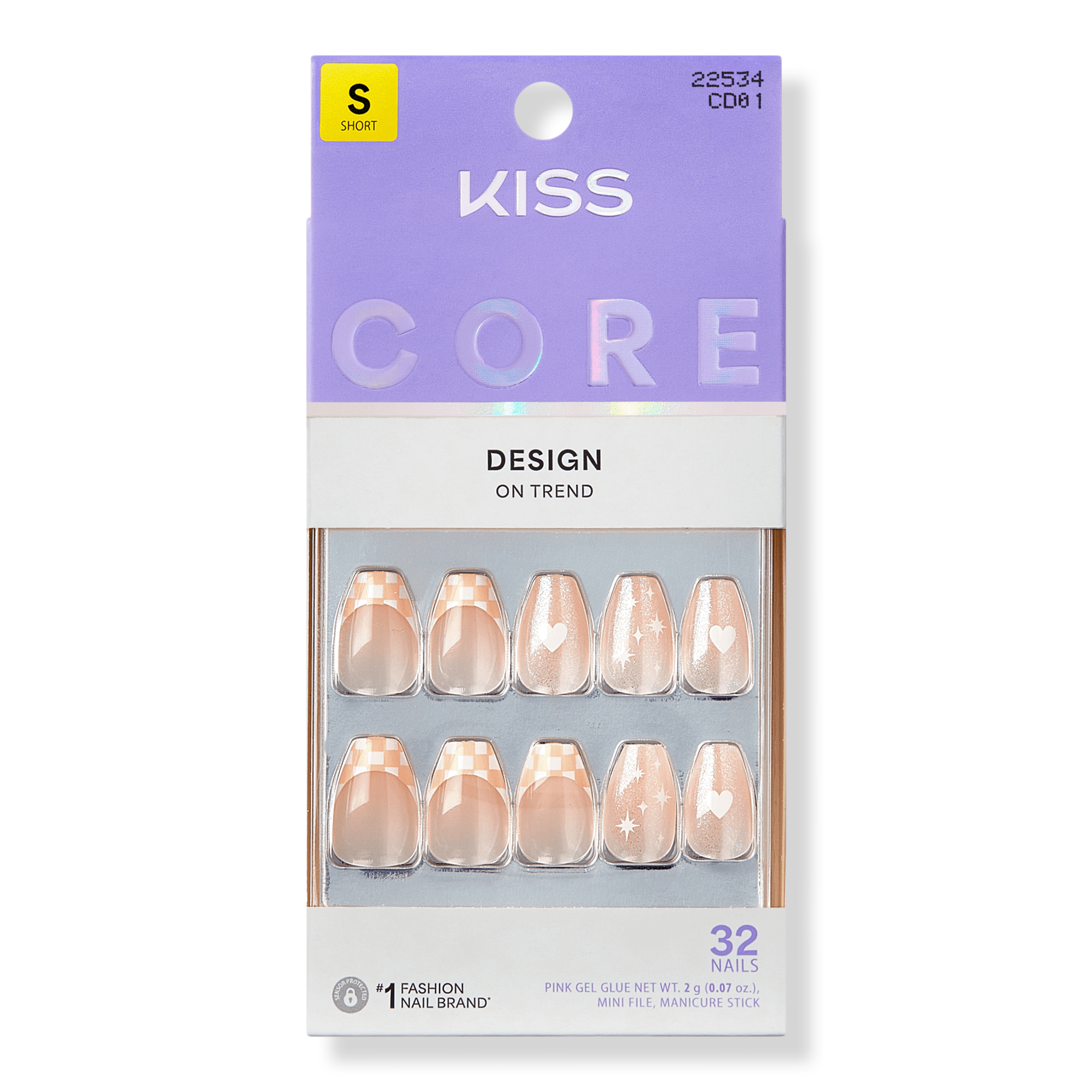 Kiss CORE Design Press On Nails #1