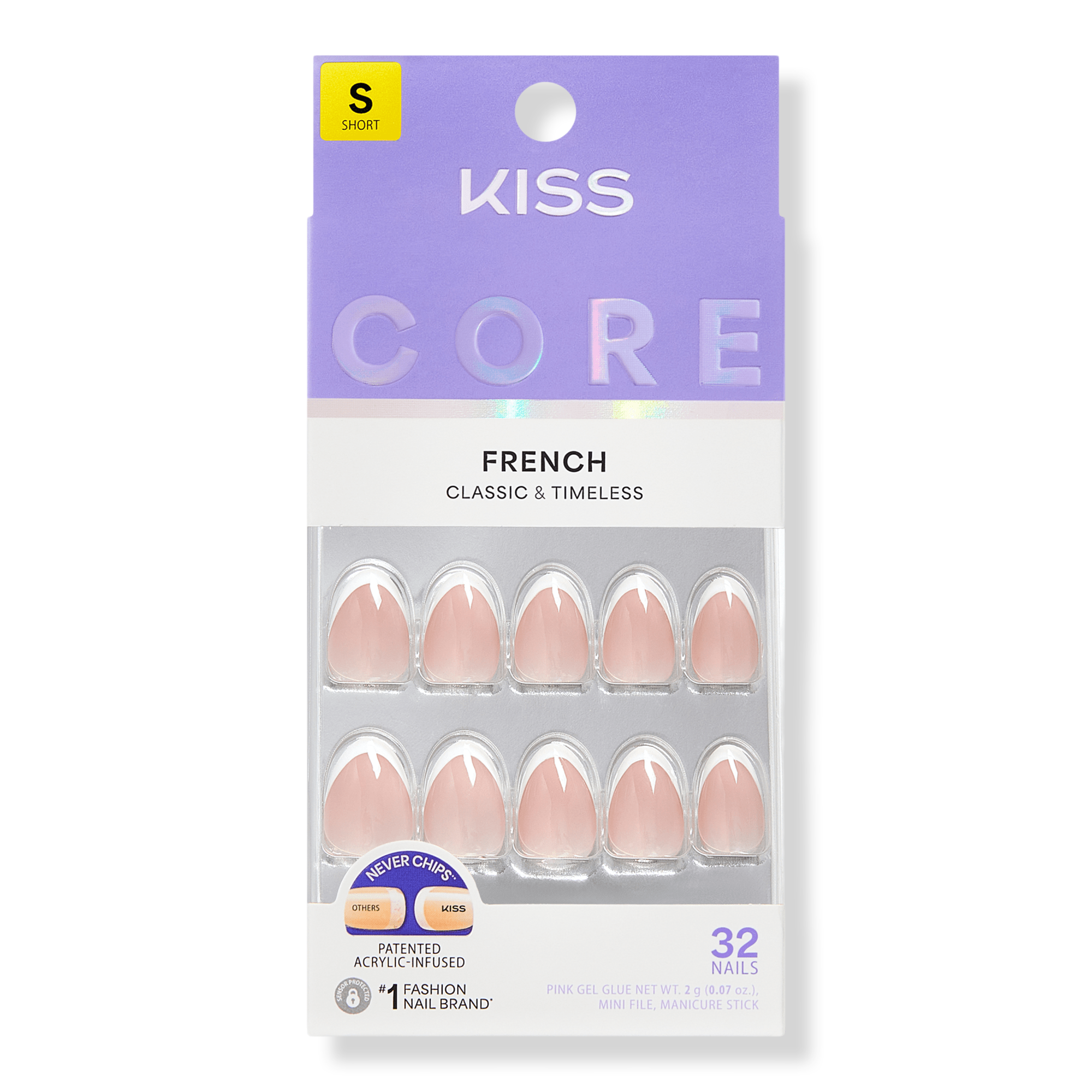 Kiss CORE French Press On Nails #1