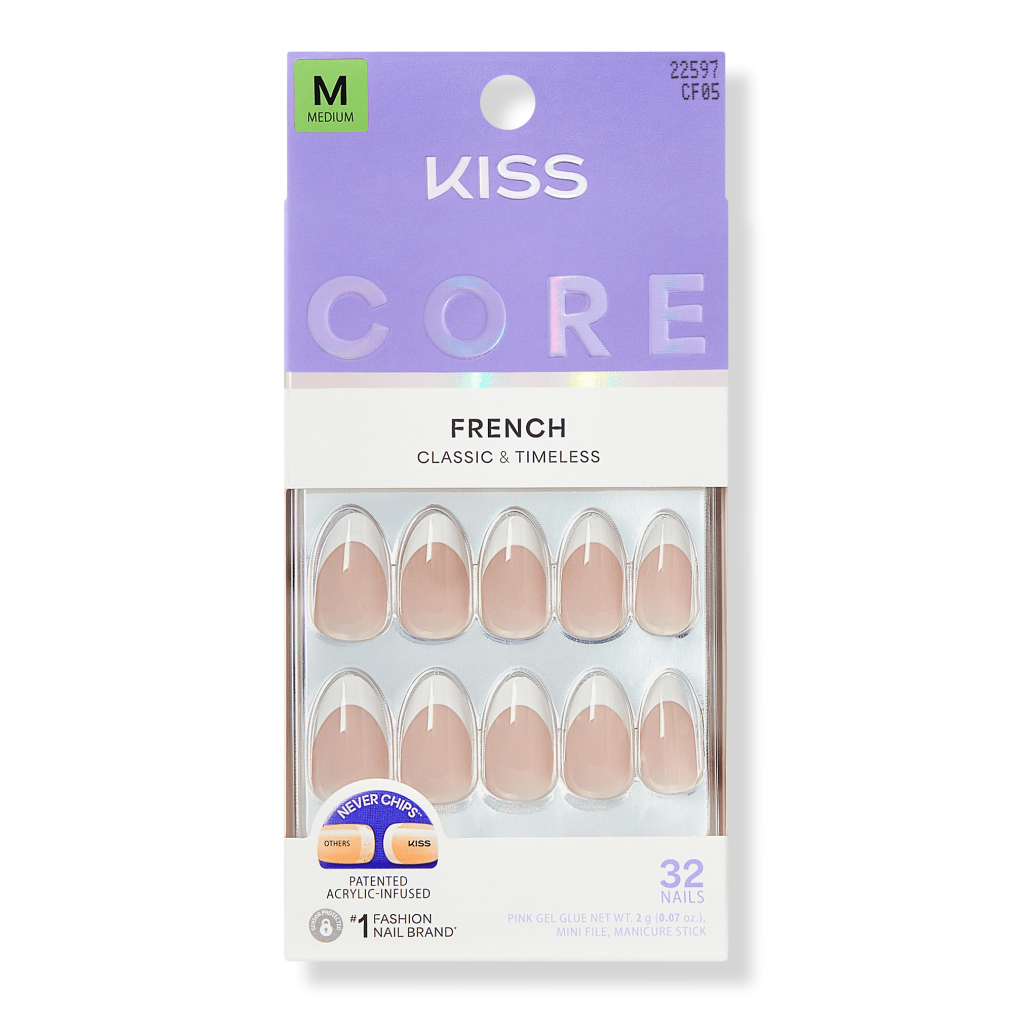 Kiss CORE French Press On Nails #1