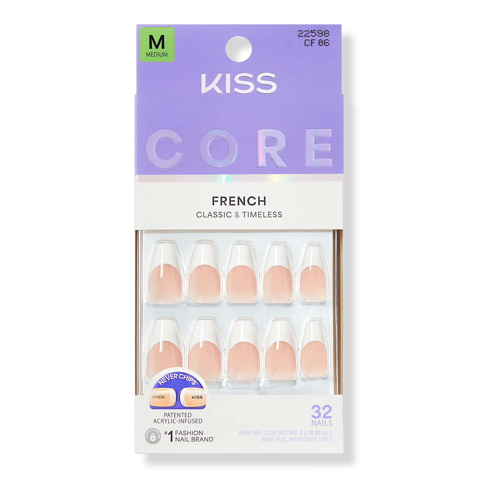 Kiss CORE French Press On Nails #1