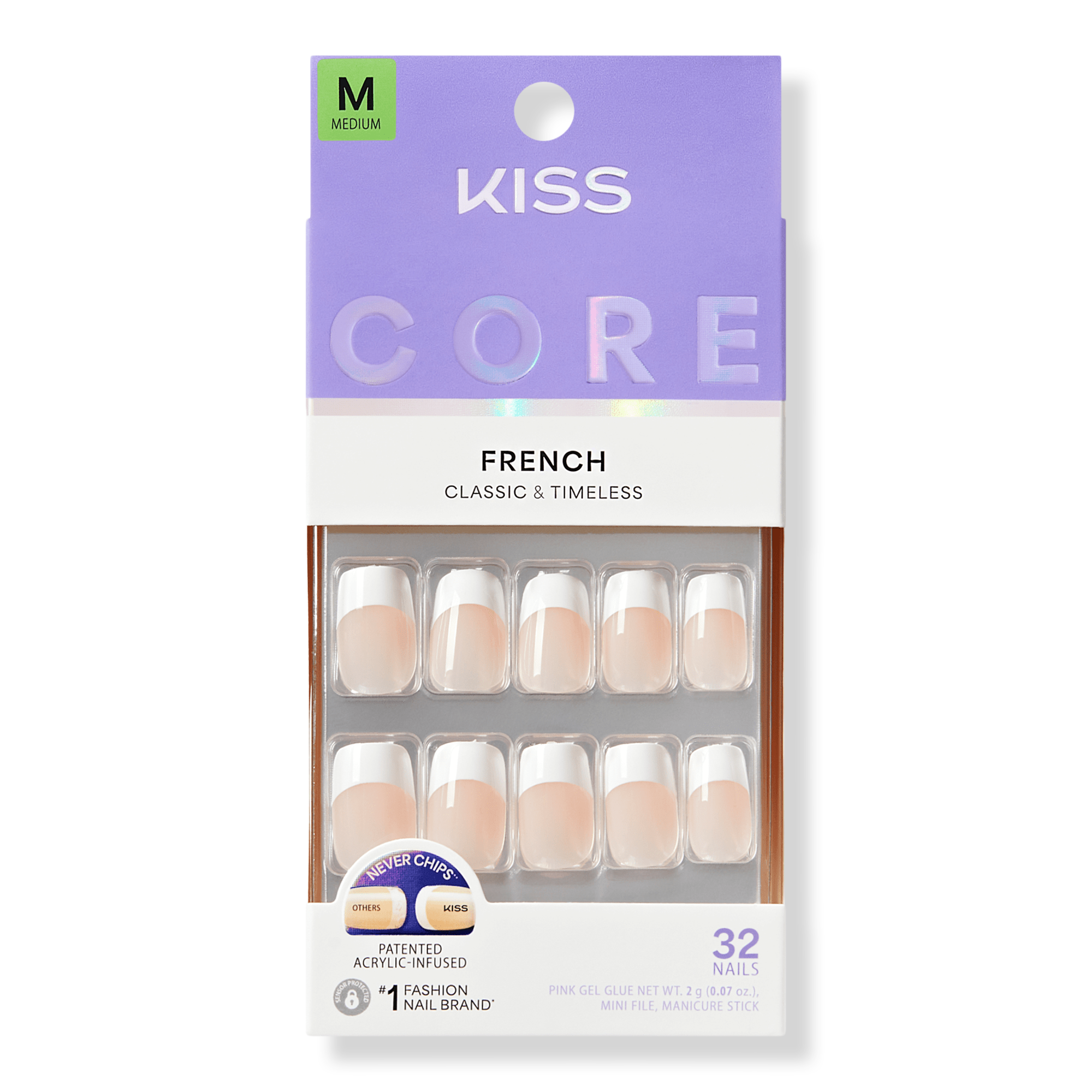 Kiss CORE French Press On Nails #1