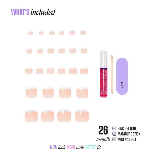 Kiss CORE French Press On Toenails #2