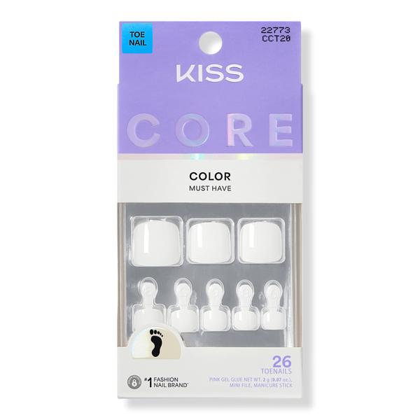 Kiss CORE Color Press On Toenails #1