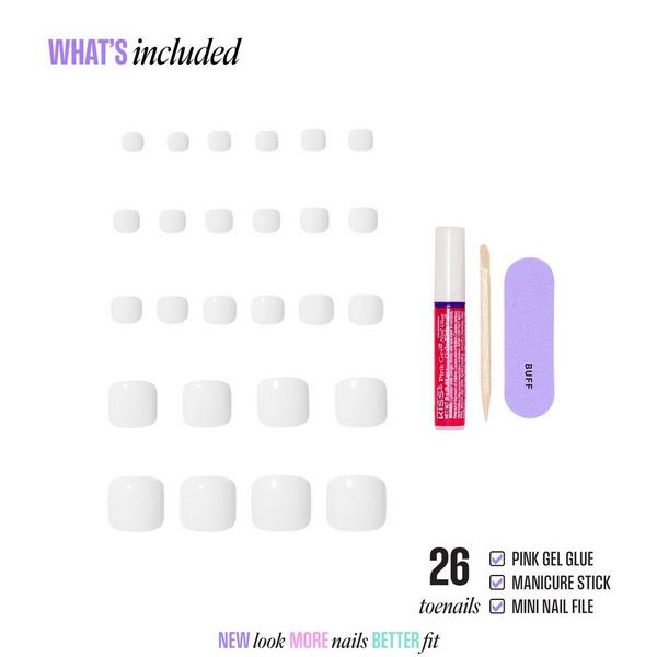 Kiss CORE Color Press On Toenails #2