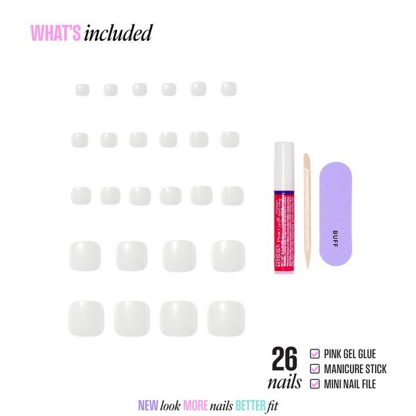 Kiss GLAM Embellished Press On Toenails #2