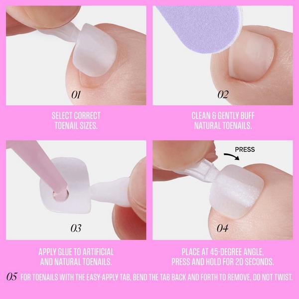 Kiss GLAM Embellished Press On Toenails #6