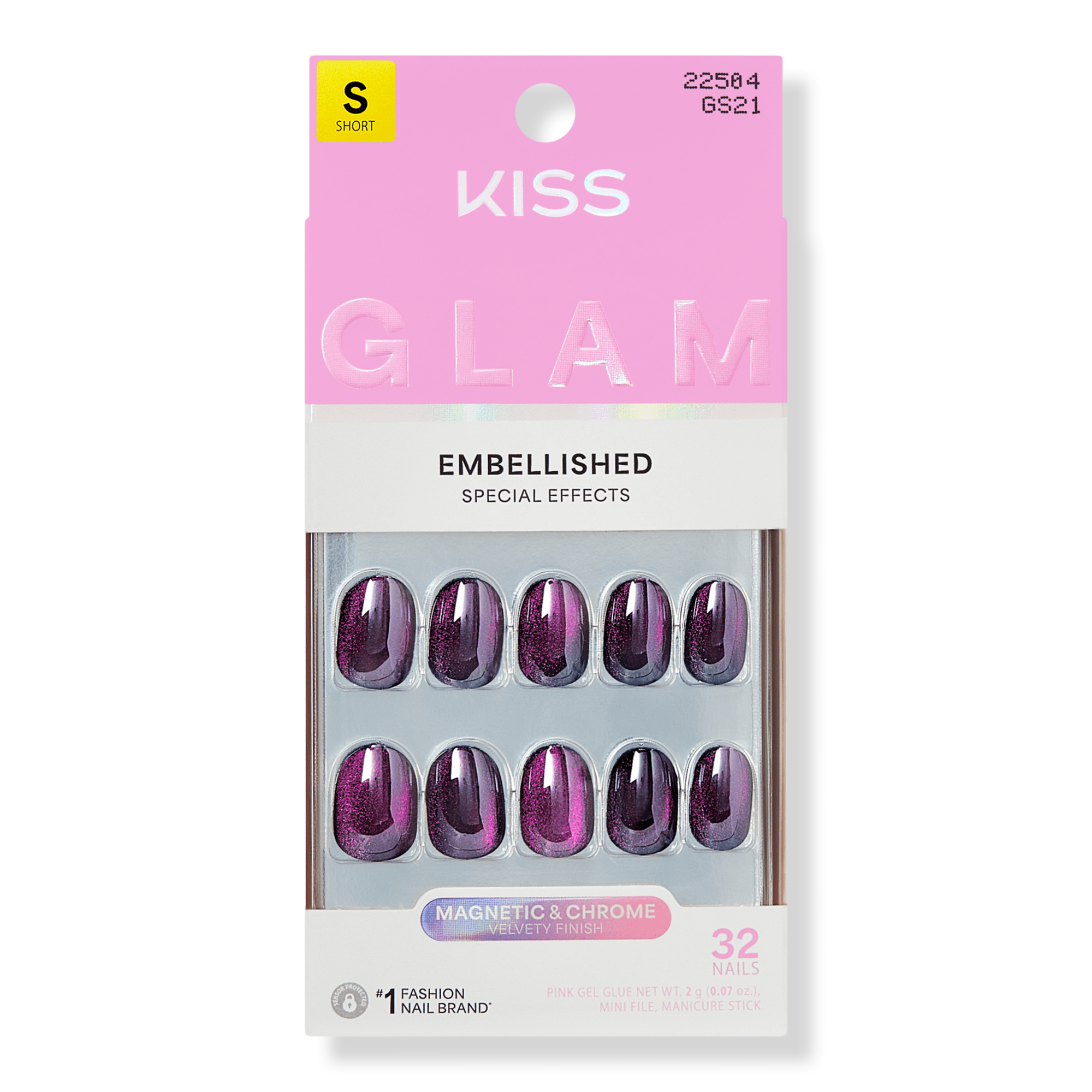 Kiss GLAM Embellished Press On Nails #1