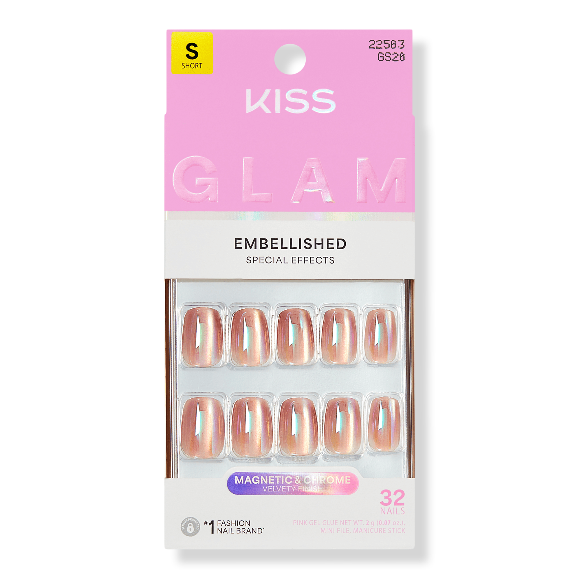 Kiss GLAM Embellished Press On Nails #1