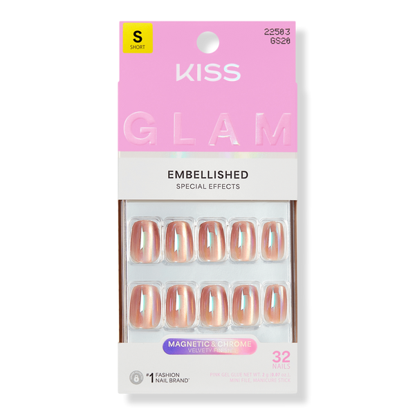 Kiss GLAM Embellished Press On Nails #1