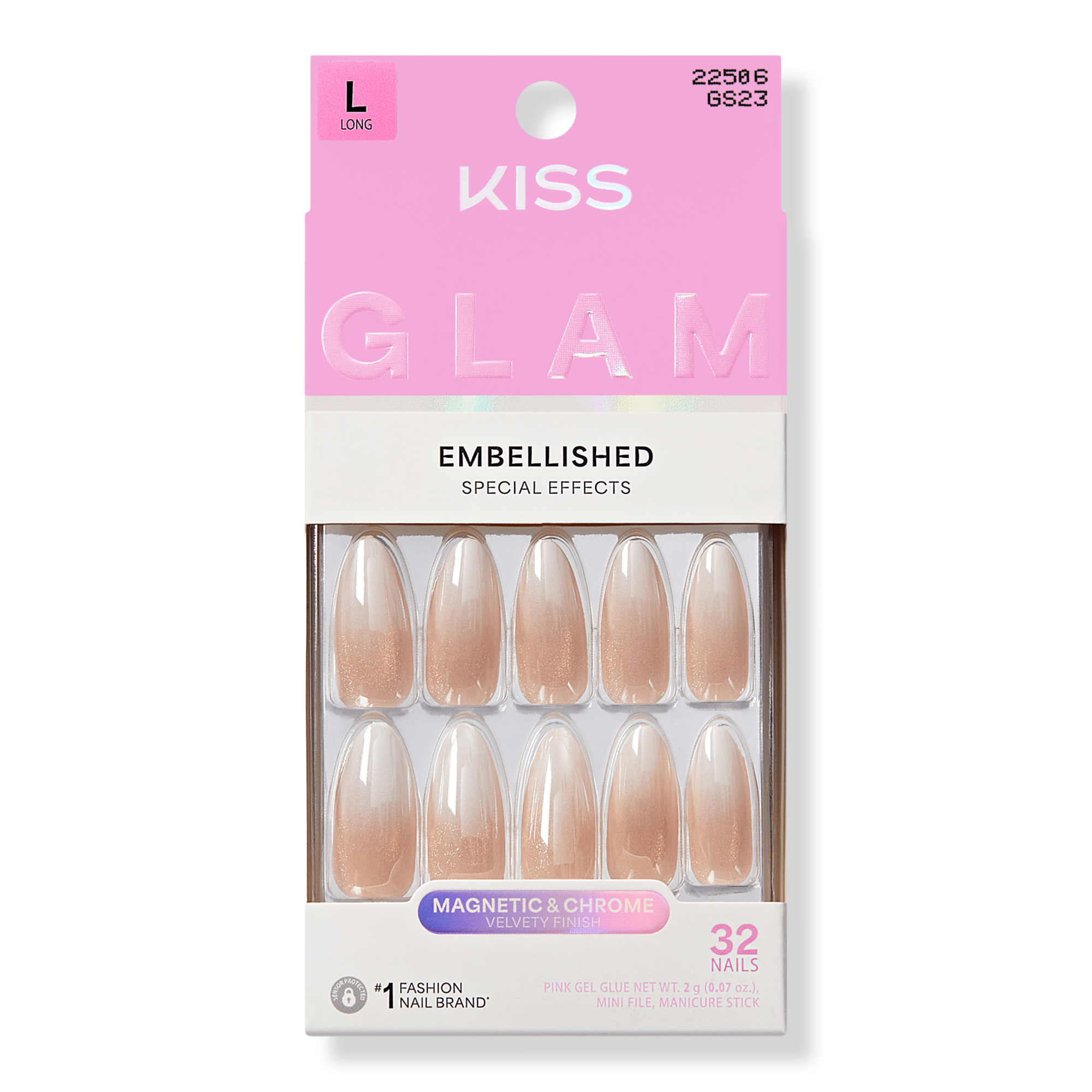 Kiss GLAM Embellished Press On Nails #1