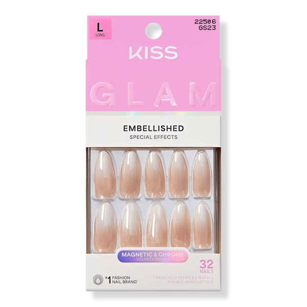 Kiss GLAM Embellished Press On Nails #1