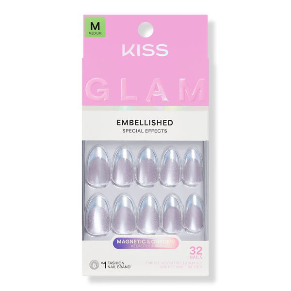 Kiss GLAM Embellished Press On Nails #1