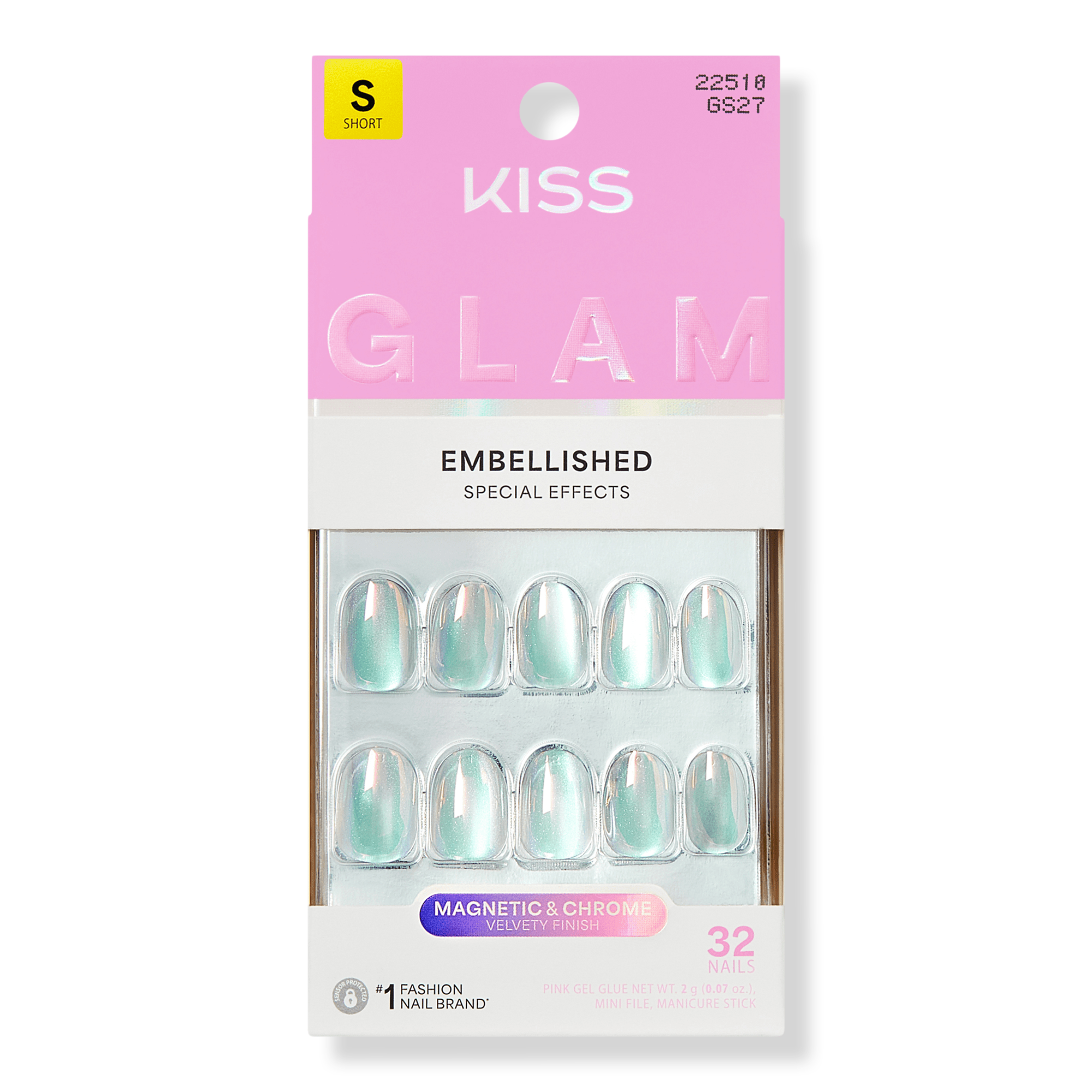 Kiss GLAM Embellished Press On Nails #1