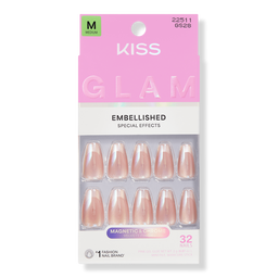 Kiss GLAM Embellished Press On Nails - Dusk Mirage
