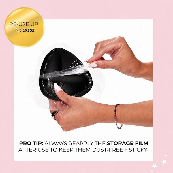 Hollywood Fashion Secrets Double-Sided Adhesive Push-Up Bra Black #7