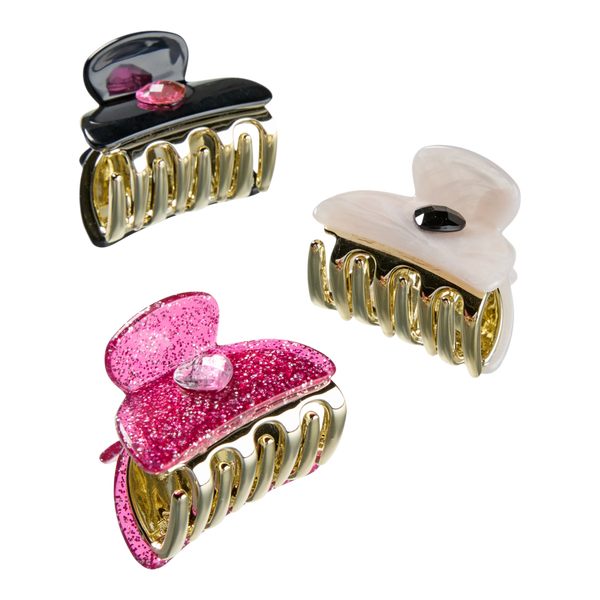 Scünci Heart Stone Claw Clips #3