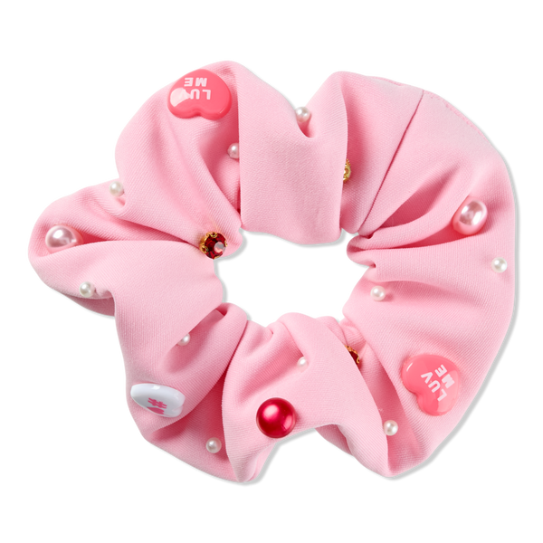 Scünci Scrunchie with Candy Heart Charms #1