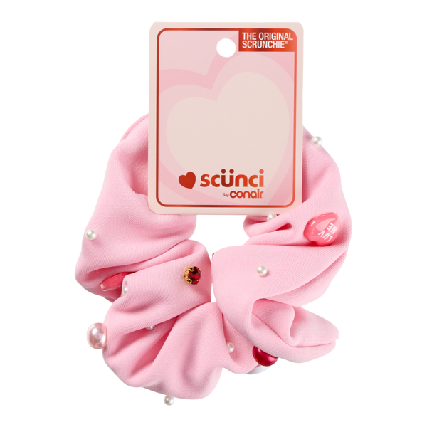 Scünci Scrunchie with Candy Heart Charms #2