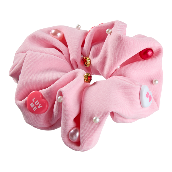 Scünci Scrunchie with Candy Heart Charms #3