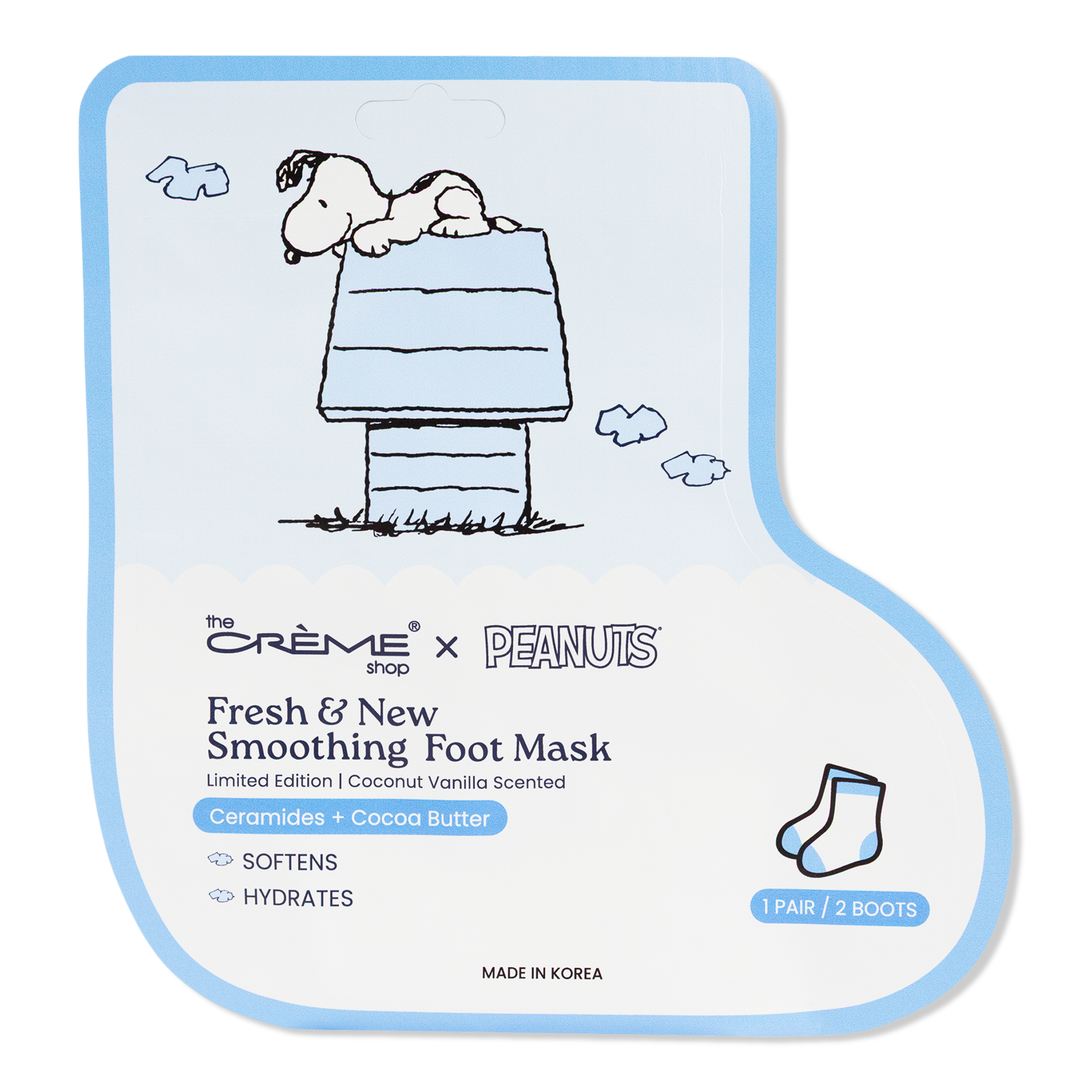 The Crème Shop Peanuts Snoopy Fresh & New Foot Mask #1