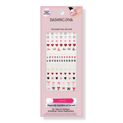 Dashing Diva Magic Pick Nail Stickers, Secret Love Letter