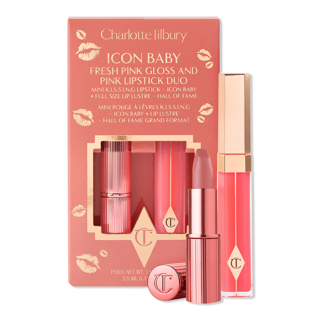 Charlotte Tilbury Free Icon Baby Fresh Pink Gloss & Lipstick Duo with $85 brand purchase #1