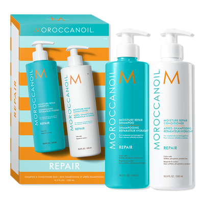 Moroccanoil Moisture Repair Shampoo & Conditioner Half-Liter Duo