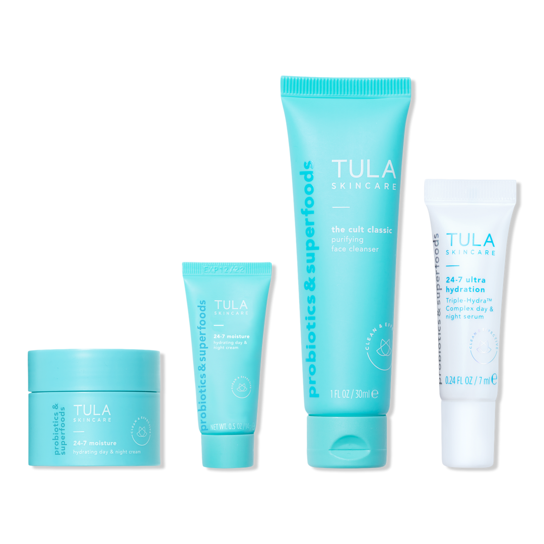 TULA Hello Holidays Deal! Free 4 piece gift with $45 brand purchase #1