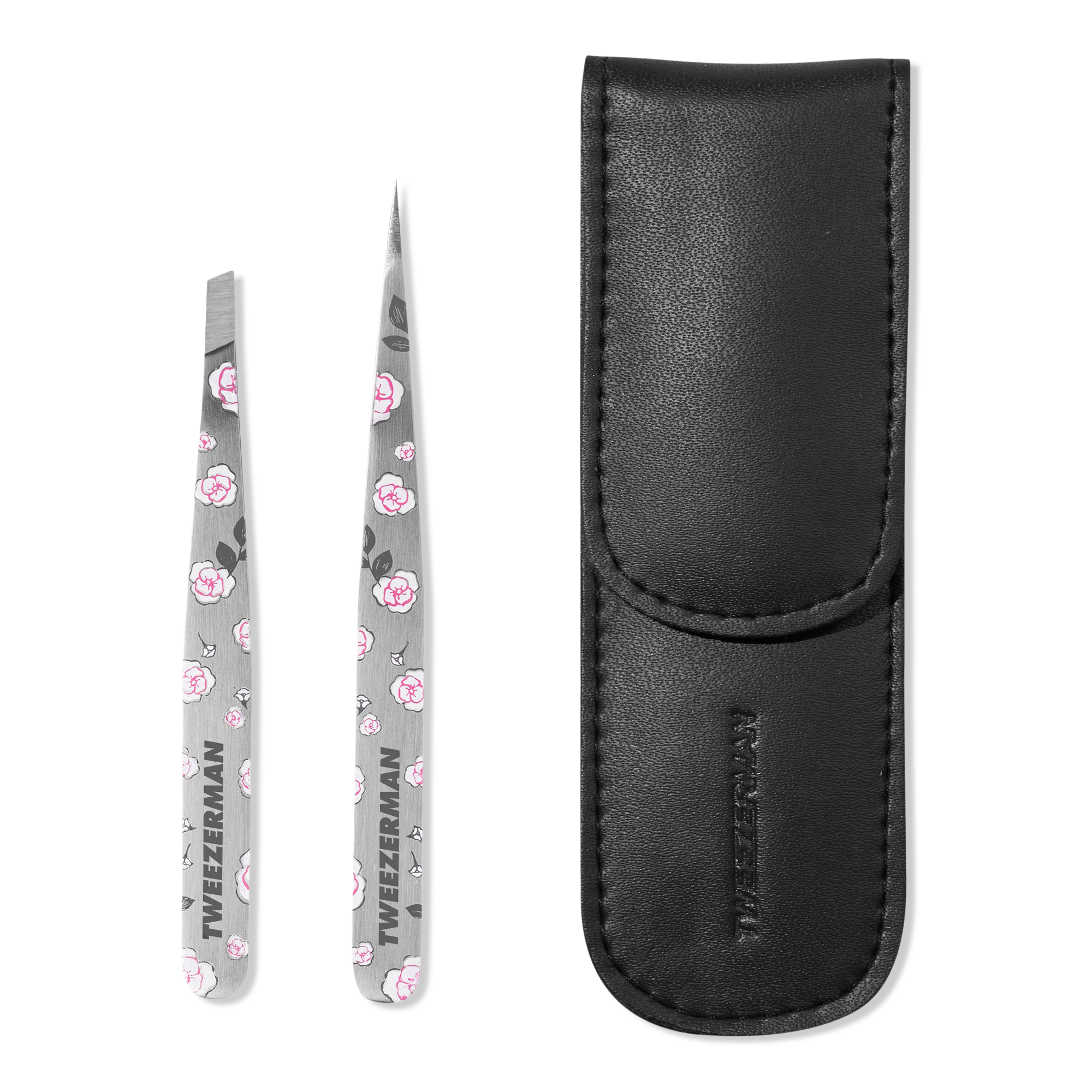 Tweezerman Rose Painted Petite Tweezer Set #1