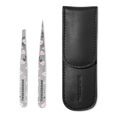 Tweezerman Rose Painted Petite Tweezer Set