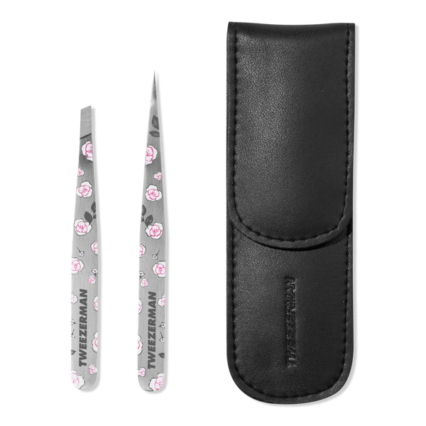 Tweezerman Rose Painted Petite Tweezer Set #1