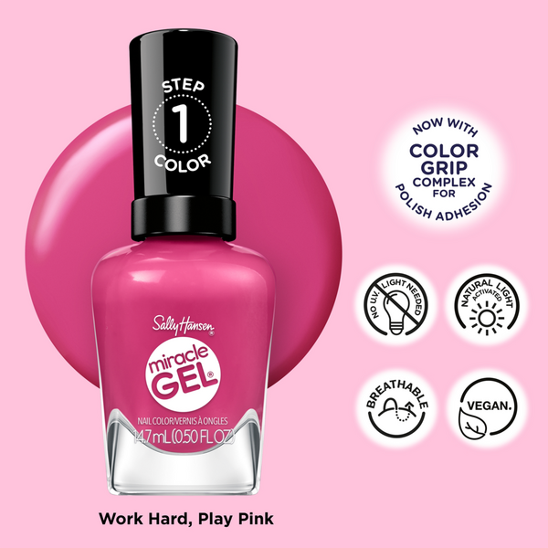 Sally Hansen Miracle Gel Supercharged Pinks Nail Polish Collection #4