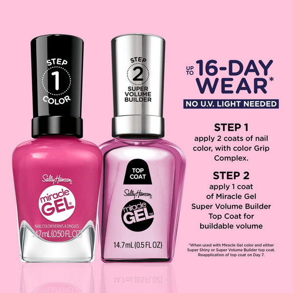 Sally Hansen Miracle Gel Supercharged Pinks Nail Polish Collection #5