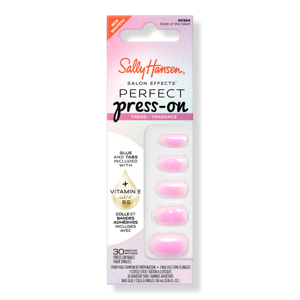 Sally Hansen Salon Effects Perfect Press-on Pink Nails - State Of The Heart