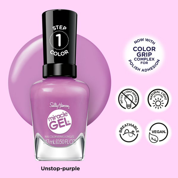 Sally Hansen Miracle Gel Supercharged Pinks Nail Polish Collection #4