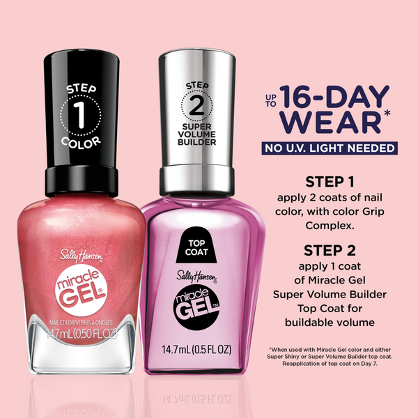 Sally Hansen Miracle Gel Supercharged Pinks Nail Polish Collection #5