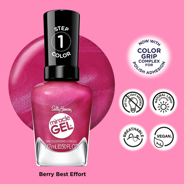 Sally Hansen Miracle Gel Supercharged Pinks Nail Polish Collection #4