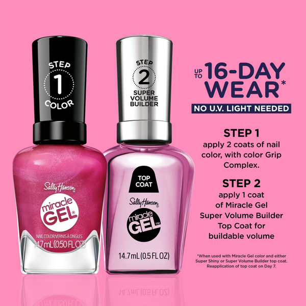 Sally Hansen Miracle Gel Supercharged Pinks Nail Polish Collection #5