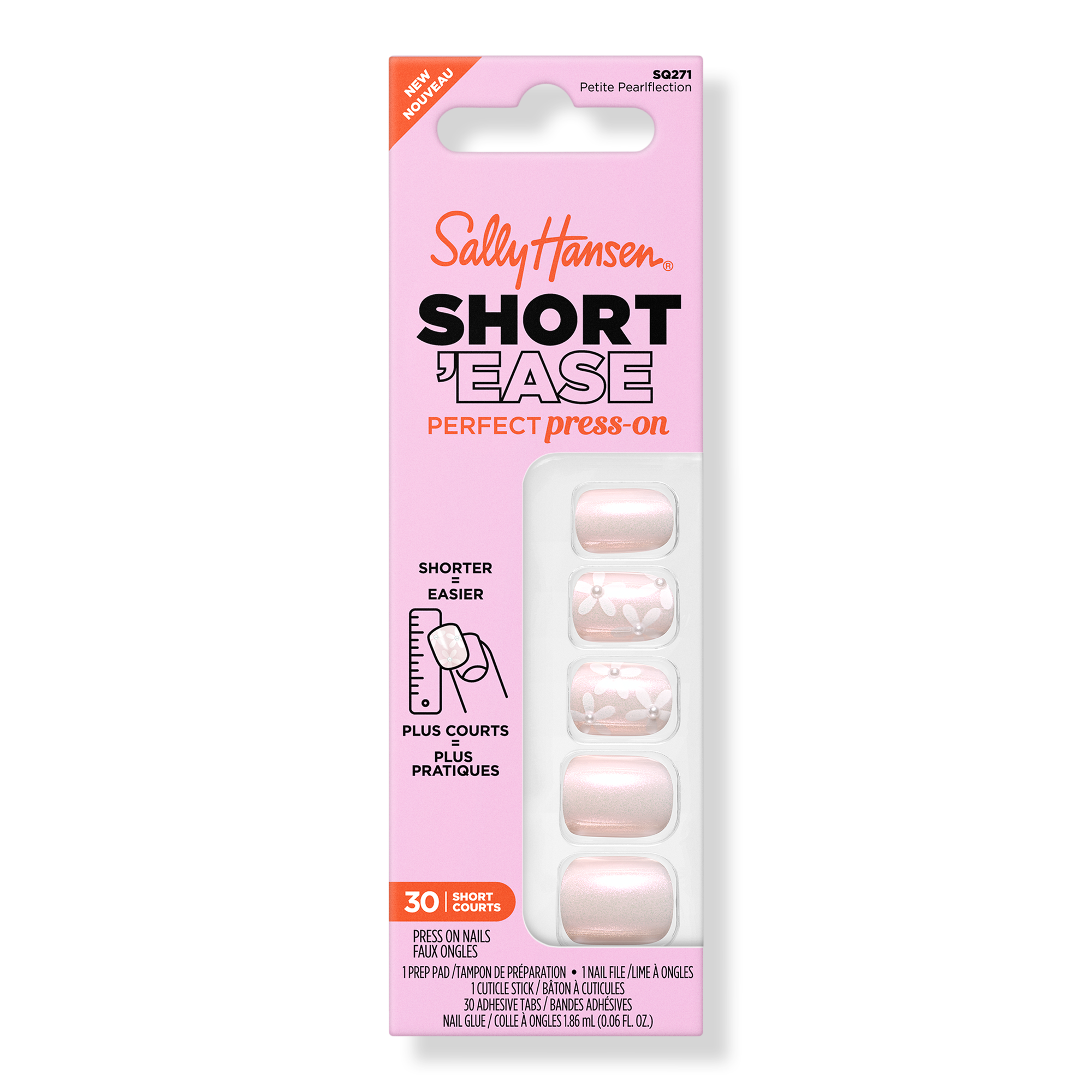 Sally Hansen Salon Effects Perfect Press-On Short'Ease Nails #1